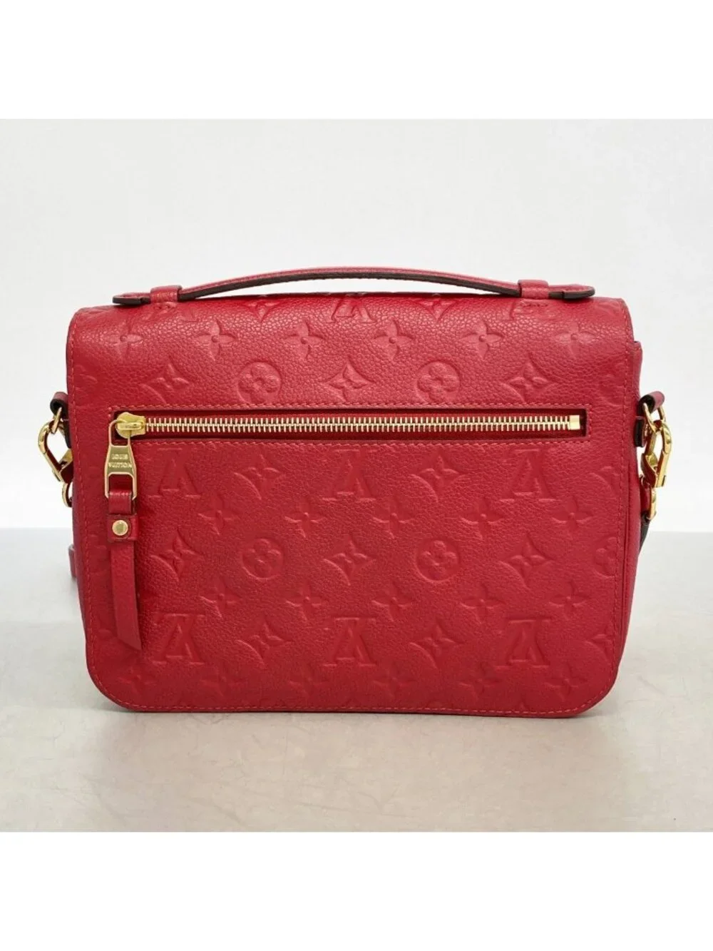 ★SOLD★ Louis Vuitton Handbag Monogram Empreinte Pochette Metis MM Cerise 2-Way - Picture 10 of 10